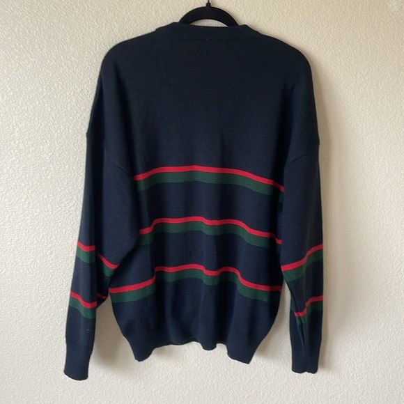 Vintage Retro Oversized Nautical Sweater Men’s L Preppy Academia - Picture 6 of 11